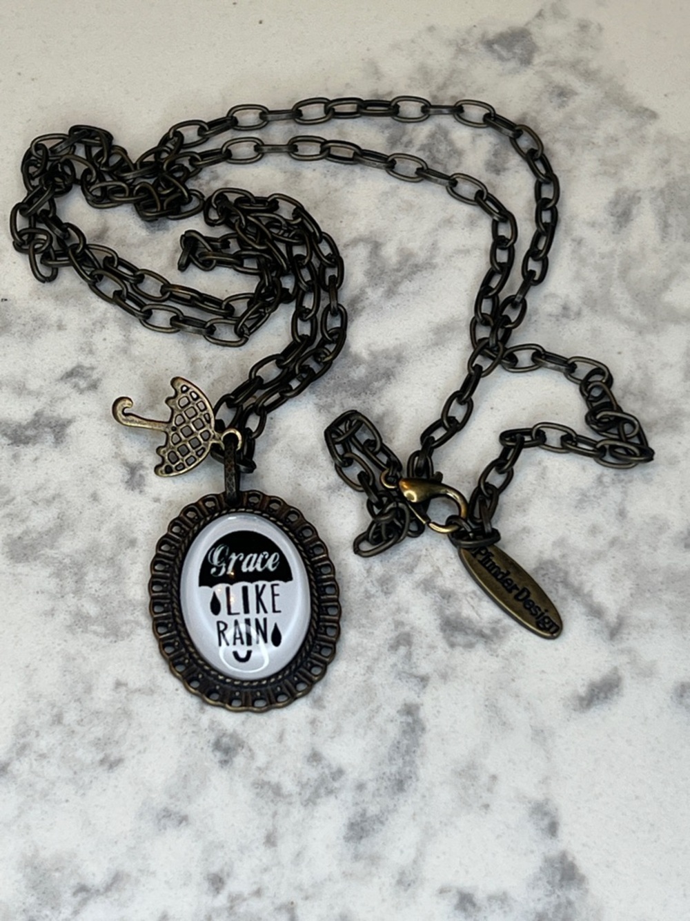 Plunder Black Chain Sunburst Pendant Necklace